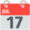 Calendar emoji on Mozilla